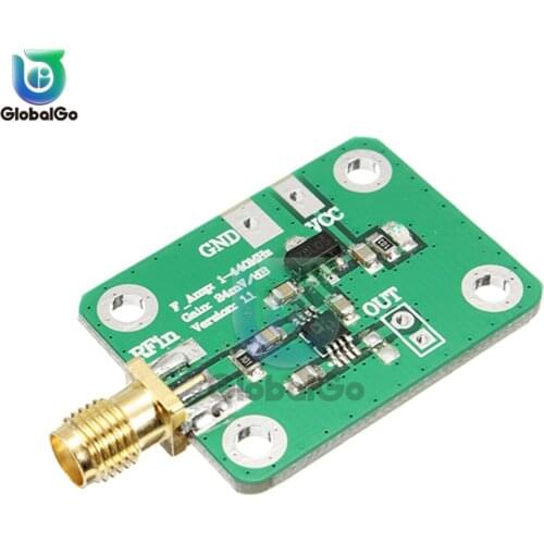 0.1-440 MHz AD8310 RSSI High Speed High Frequency RF Output Log Detector Power Meter Board Demodulator Module 7-15V 12mA