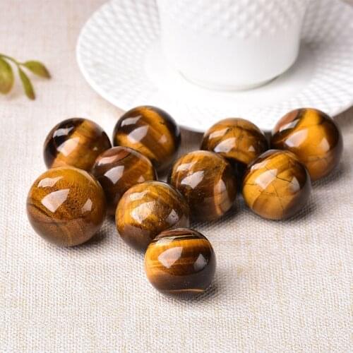 1PC Natural Rose Quartz Tigers Eye Aventurine Crystal Ball Healing Stone Quartz Beautiful Manual Polishing Ball Home Decoration