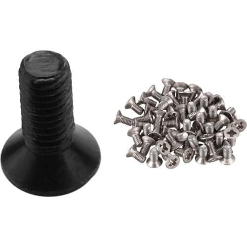 50Pcs M3x6 Mm Slotted Phillips Countersunk Screw Machine Screws, With 50Pcs M3x8mm Countersunk Head Hex Socket Screw