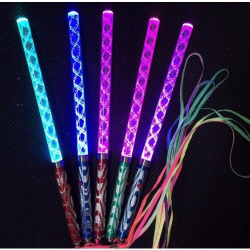 Acrylic bubble flash stick luminous rod fluorescent rod LED electronic rod concert atmosphere props Colorful electronic fluoresc