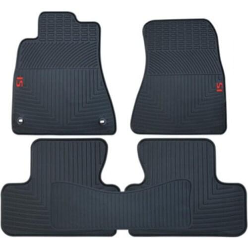 Car Rubber Floor Mats Non-Slip Mat Feet Pads Rugs For Lexus IS Series IS200 IS250 IS300 IS350 IS-F 2005 2006 2007 -2013 L.H.D