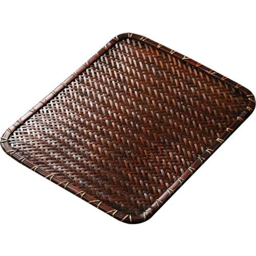 Handmade Bamboo Dry Pour Tea Seats Chinese Zen Coaster Tablecloth Xiangdao Bamboo Mat Tea Utensils Tea Tray Tea Curtain