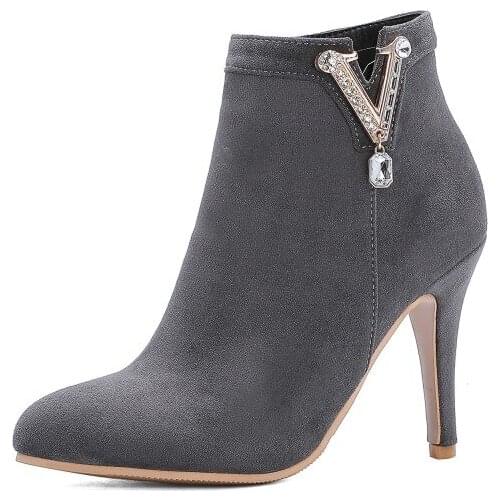 Big SizePointed boots boots women shoes ankle boots for women ladies boots shoes woman winter