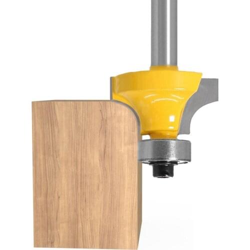 Citop 6mm Shank Tungsten Carbide Corner Round Over Router Bit with Bearing Milling Cutter R Angle Knife for Woodwork