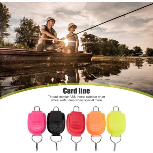 10pcs ABS Fishing Line Stopper Baitcasting Drum Reel Card Line Device Fishing Tackle Accessories for Water Drop Wheel