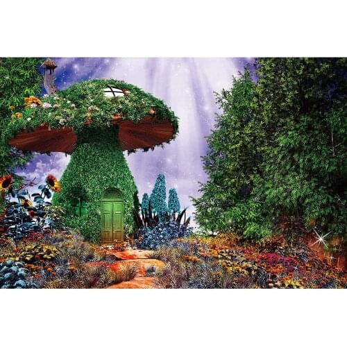 JMINE Div 5D mushroom door house tree Forest Full Diamond Painting cross stitch kits art Scenic 3D paint by diamonds