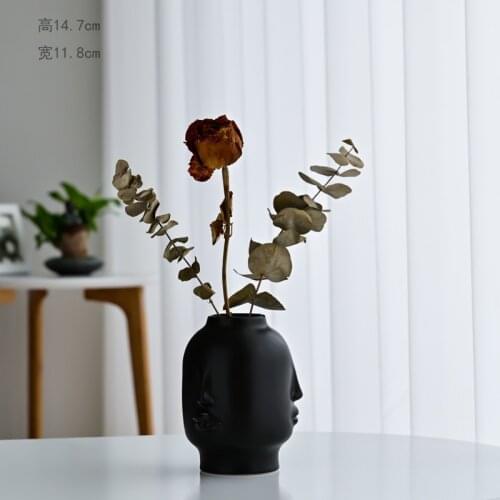 Nordic Home Ceramic Vase Decoration Accessories Modern Desktop Ornaments Soft Gifts Flower Vases For Homes wedding-decoration