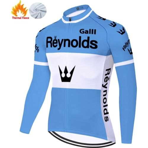 Classic Reynolds Winter Thermal Fleece Camisa Masculina Tenue Homme Ropa Camiseta Masculino Ciclismo Hombre Jersey Maillot Velo