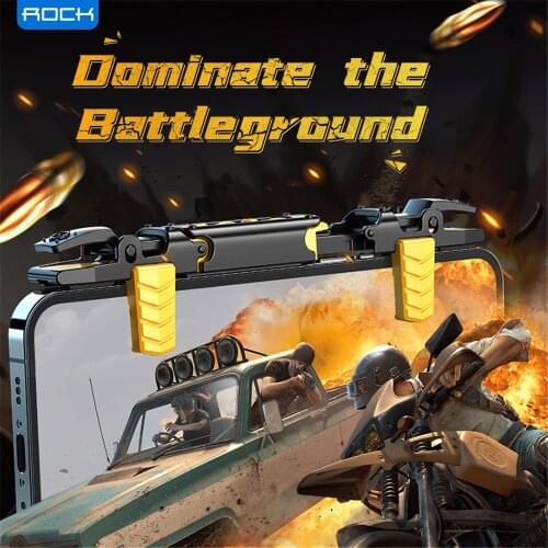ROCK Mechanical Retractable Moible Controller Gamepad For PUBG Joypad Trigger Fire Button Aim L1 R1 Shooter Controller For Phone