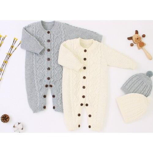 Fashion Baby Girls and Boys Knit Romper