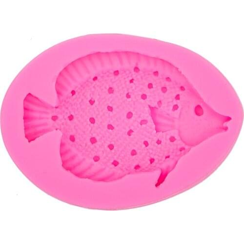 Marine Life Fish Fondant 3D Silicone Decoration Mold DIY Cake Decorating Tools Baking Mould E551