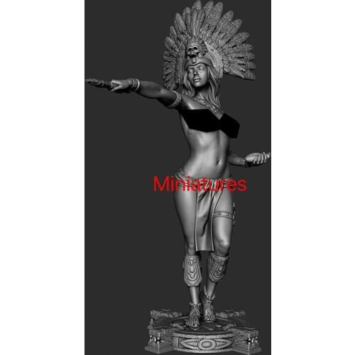 Resin Figure Model Kit Unassambled 1/24 ancient warrior stand (WITH BASE ) Unpainted collect Figure Building Kit