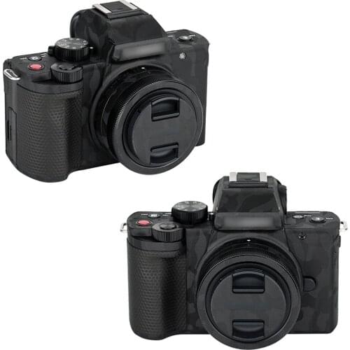 Kiwi Anti-Scratch Camera Body Sticker Cover Protective Skin Film Kit for Panasonic DC-G100 / G110 Camera Decoration Shadow Black