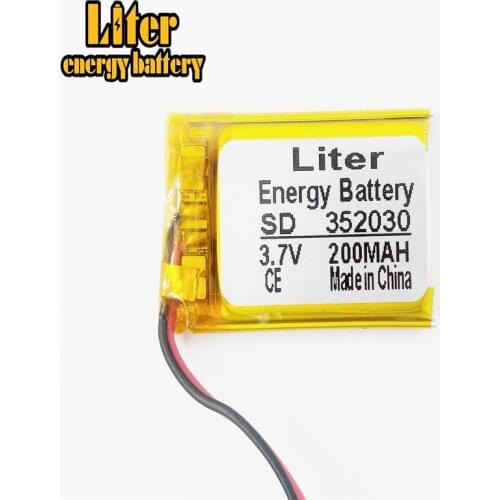 The New Polymer Battery 352030 3.7v 200mah Bluetooth Headset Mp3 mp4 mp5 Hm Music player