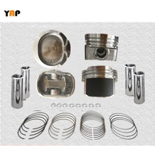 New Engine Piston&Piston Ring Set FOR FITTOYOTA Corolla Avensis Celica Matrix 1ZZFE 1ZZ DOHC 1.8L 16V L4 +0.50 1998-2008