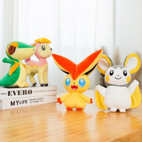 Plush Pokemon Snivy Emolga Doll Children Pillow Decoration The best exquisite birthday Christmas gift for children Ornaments