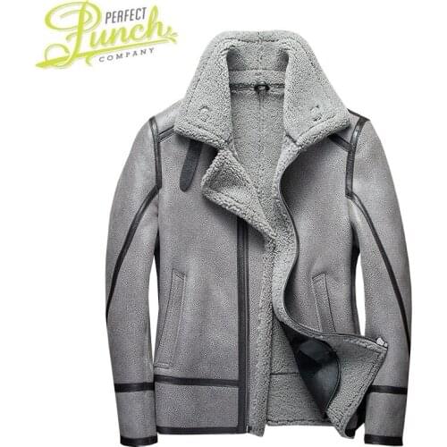 Shearing Winter 2021 Sheep Real Fur Coat Men Plus Size Korean Wool Jacket for Mens Clothing Veste Homme 7177 YY756