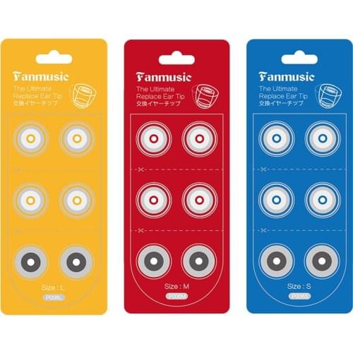 Fanmusic P006 In-ear Silicone Memory Sponge Earphones Ear tips