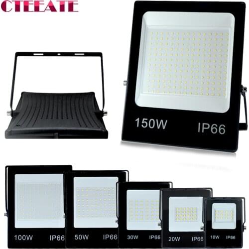 LED Flood Light IP66 Waterproof 220V 10W 20W 30W 50W 100W 150W Outdoor Garden Projector Lighting Spotlight Wall Floodlights
