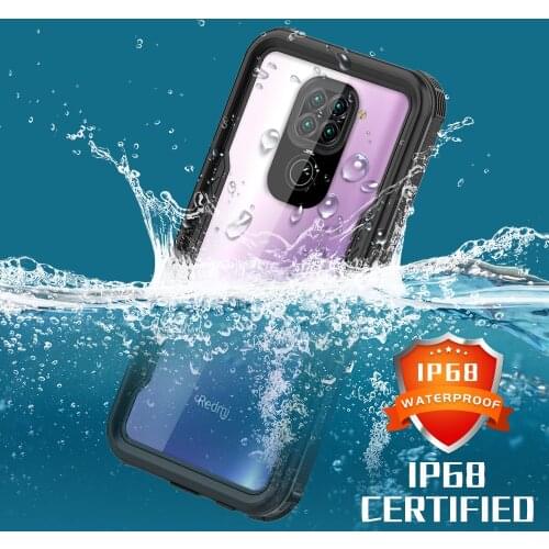 Waterproof Case For xiaomi redmi note 9 case shockproof Dustproof Diving Cover funda For redmi note 9 Case 360 Full Protect