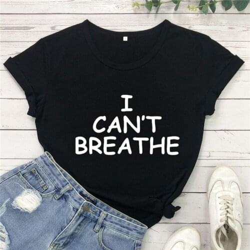 I Can’t Breathe Shirts Running T Shirts Tee Quick-Drying Crop Tops Workout Gym Elastic Shirts Summer Black Lives Matter Ladies