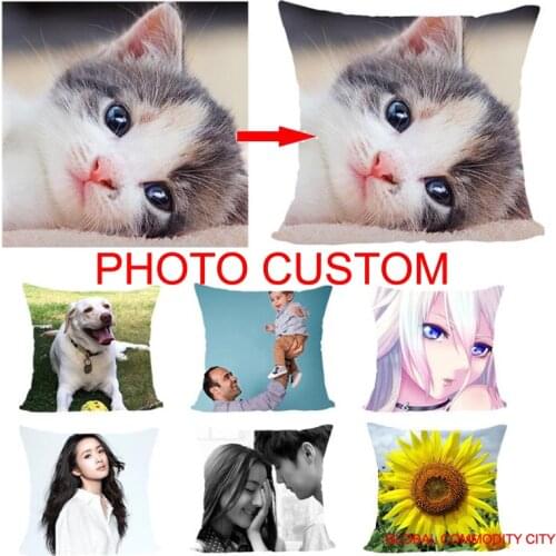 ZENGIA New Design Picture here Print Pet wedding personal life photos customize gift home cushion cover pillowcase Pillow cover