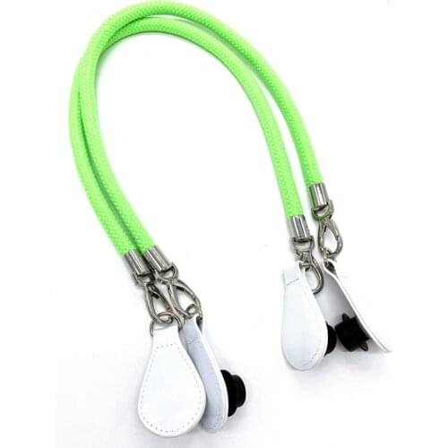 1 pair bag handle 65 cm for obag bag summer color green and white