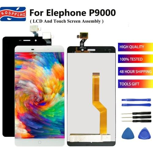 5.5'' 100% Tested For Elephone P9000 LCD Display With Touch Screen Digitizer Assembly Replacement With Free Tools + Adhesive