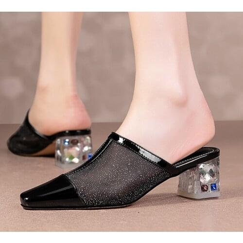 SKLFGXZY Brand Summer Women Slippers Womens Shoes Fashion Genuine Leather Cowhide Sandals Slippers