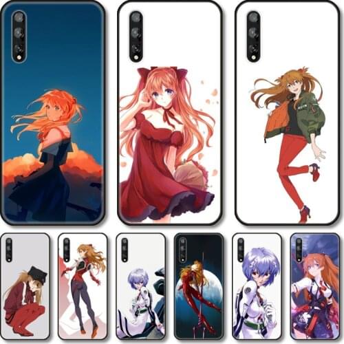 EVA anime japan Phone Case For Huawei Y 5 6 7 8 9 A P S Pro 2020 2019 Black Shell Cover