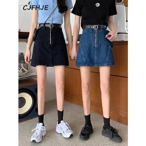 CJFHJE Denim Skirts For Women