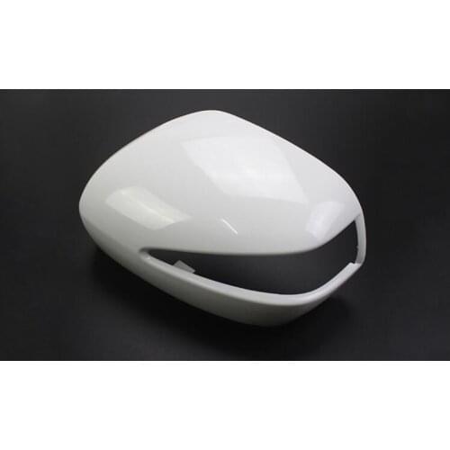 For Honda Odyssey 2009-2013 1PC White Car Side Door Rearview Mirror Protect Frame Cover Trim Replacement Case Shell Car Styling