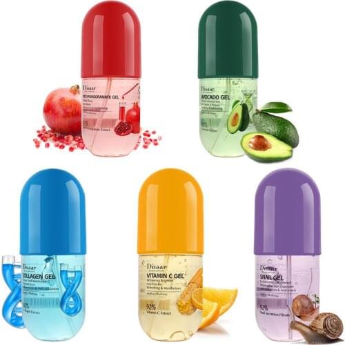 Pomegranate VC Avocado Collagen Snail Capsules Aloe Vera Gel Hydrating Soothing Skin Remove Gel Cream Moisturizing Day Skin Care