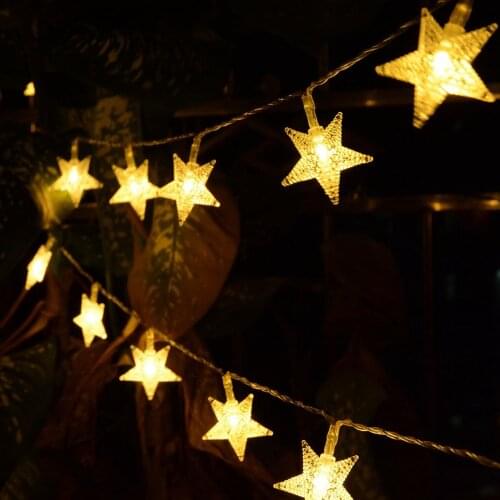 Star String Light19.6ft/6m 40 LED Fairy light AC220V Powered for Home Garden Party Wedding Birthday Christmas Indoor Decoration
