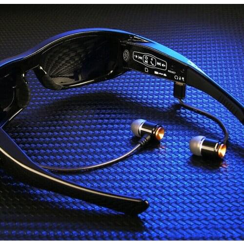 Cool Sunglasses Camera Headphone Eyewear Camcorder MP3 Player 1080P Recording