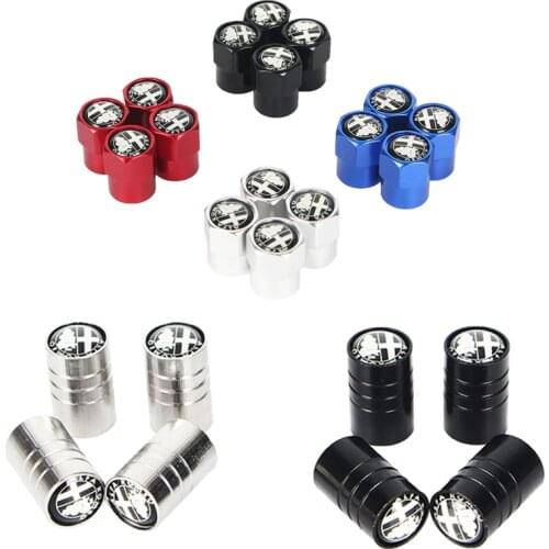 4pcs Car Tire Valve Caps Air Tyre Stems Cover case For alfa romeo 159 147 156 giulietta 147 Car styling