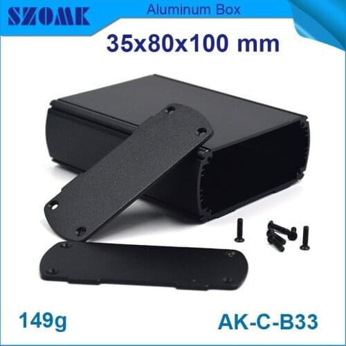 Enclosures electronic aluminium 4 pcs/lot Black color very hot selling for customer body aluminum and aluminum panels with screw