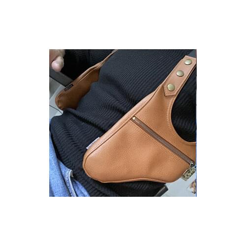 Steampunk Medieval Leather Shoulder Bag Vintage Phone Case Wallet Double Pocket Holster Festival Viking Pirate Costume Purse Men