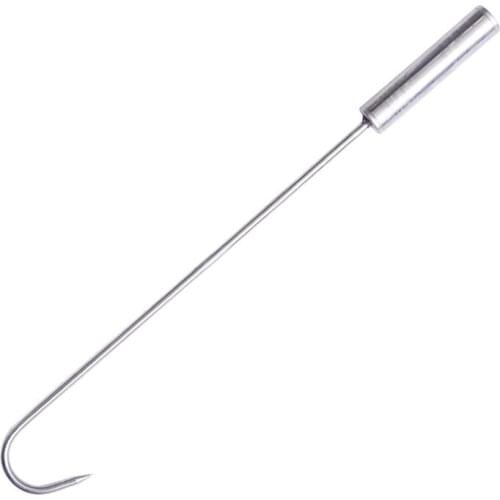 Stainless Steel Meat Hook Cooking Roasted Barbecue Pin for Barbecue Steak Sausage Ribs Chicken Grilled Bacon Vegetables (Steel