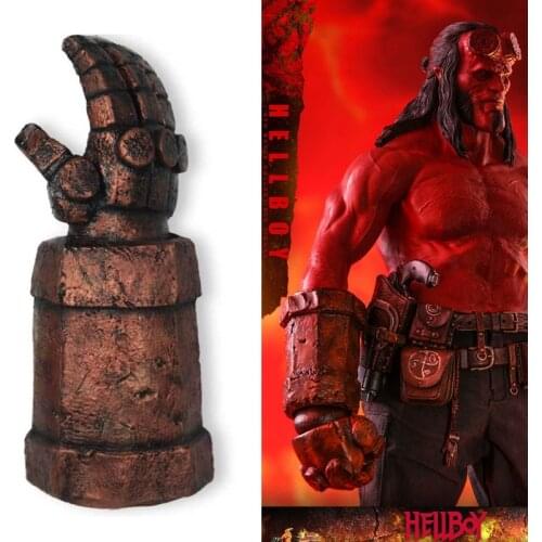 Latex Arm Men Hellboy Gloves Cosplay Props Movie Halloween Rise Of the Blood Queen Costumes Carnival Purim Role play Party Prop