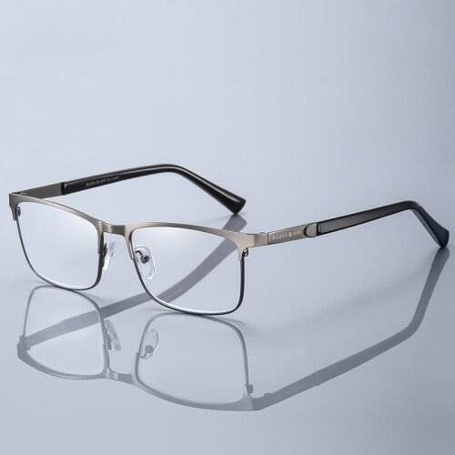 Stainless Steel Men Business Reading Glasses for Reader Mens Presbyopic optical Glasses +1.0 1.5 2.0 2.5 3 3.5 4.0