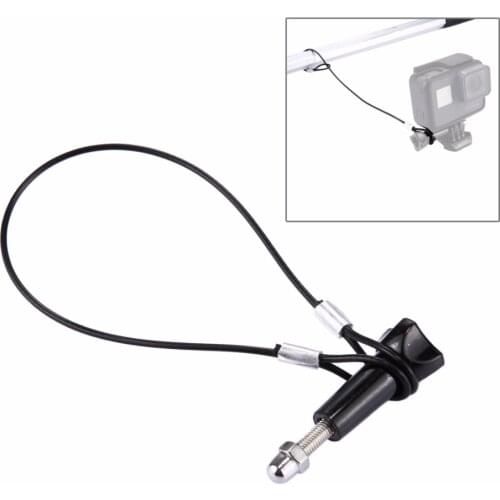 Stainless Steel Lanyard / Tether with Screw for GoPro HERO4 3+ 3 2 1, Lanyard Length: about 19/ 31.5cm