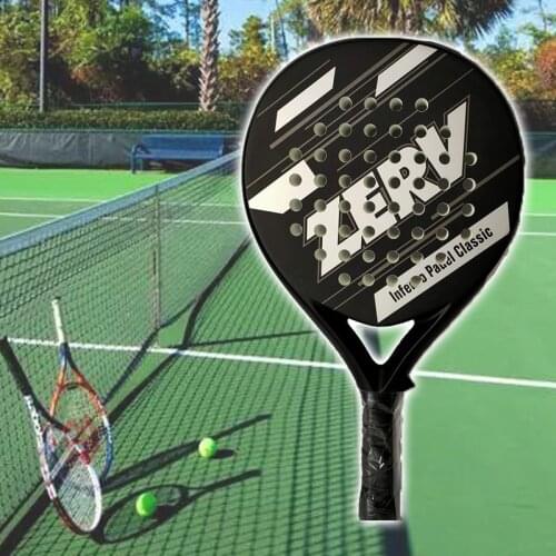 The New Padel Racket Tennis Carbon Fiber Soft EVA Surface Tennis Racket With Racket Cover And Hand Gel