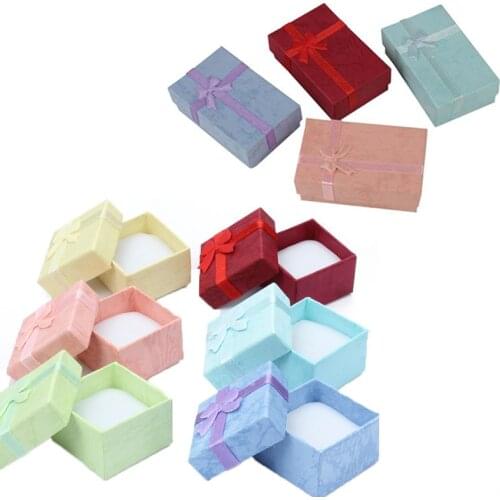 Jewelry Organizer Storage Gift Box Necklace Earrings Ring Box Paper Jewelry Packaging Container