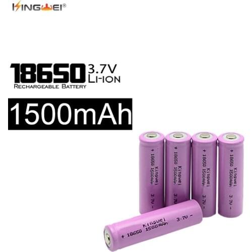 Original KingWei Pink 1500mah 18650 Lithium-ion Battery 18650 3.7v Li-ion Rechargeable Battery