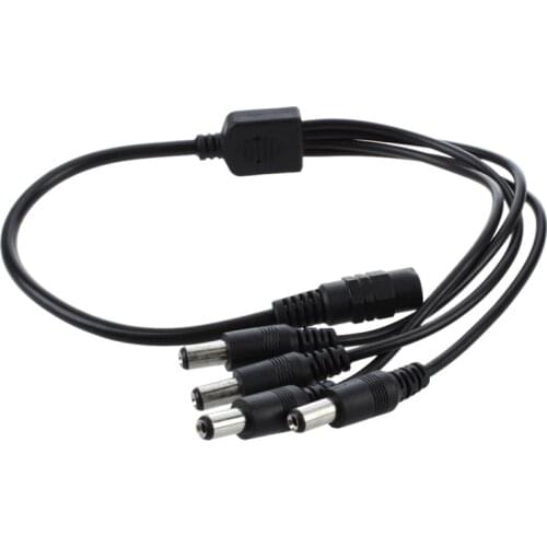 1 to 4 DC Power 4-Port Splitter Adapter Adaptor Cable CCTV Camera