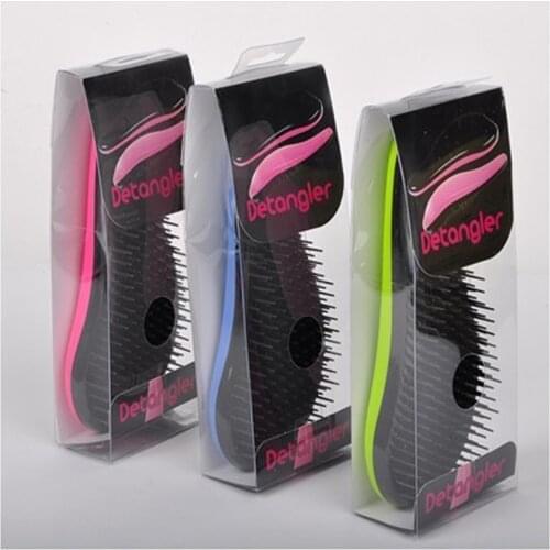 10 Pieces/Lot Pink Magical Hairdressing Hair Brush, Detangling Travel Essential Hairbrush Free Shipping