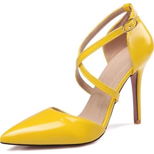 Big Size high heels sandals women shoes woman summer ladies spike Package the heel pointed buckles