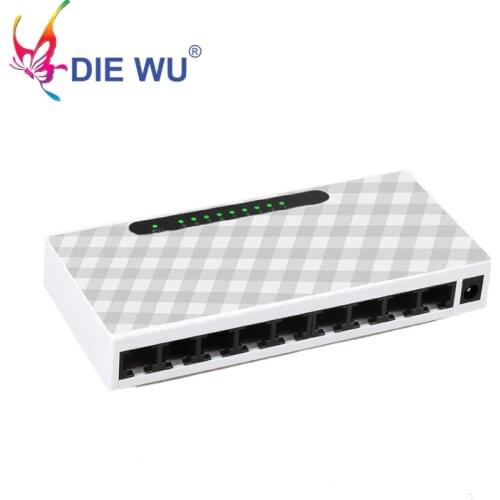 Ethernet Network Switch 9 Port Fast Ethernet RJ45 10/100Mpbs Desktop Network Switcher