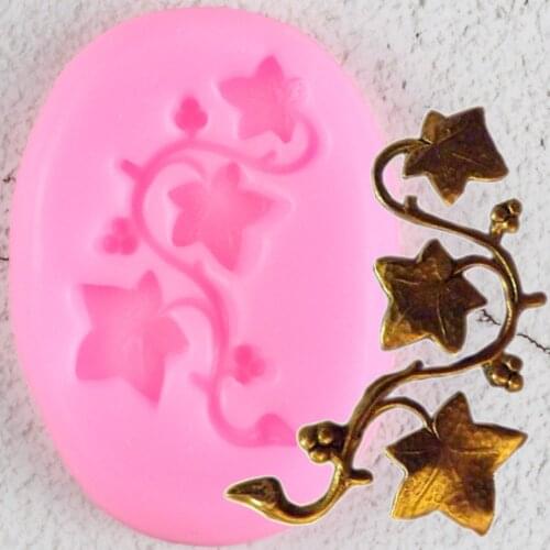 Ivy Vine Leaf Silicone Mold Relief Fondant Mould Cake Decoration Tools Candy Chocolate Gumpaste Molds Sugarcraft Kitchen Baking